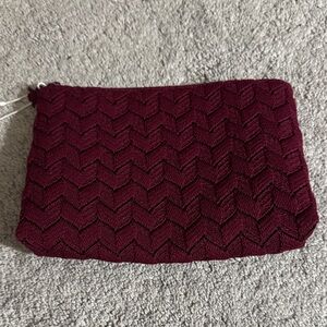 Sisley Burgundy Cosmetic Bag